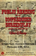 wilbury group public reading unproduced screenplay about death of walt disney play