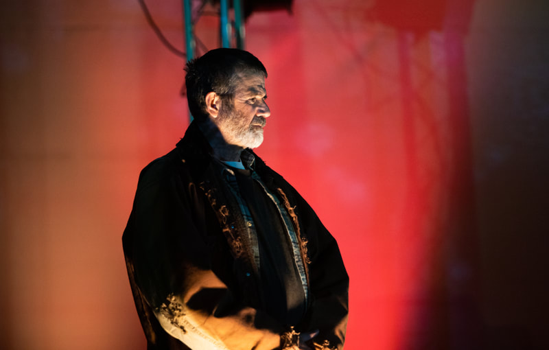 Jim O'Brien, Victor Neto, and Daraja Hinds in LIFTED at The Wilbury Theatre Group; photo by Erin X. Smithers.